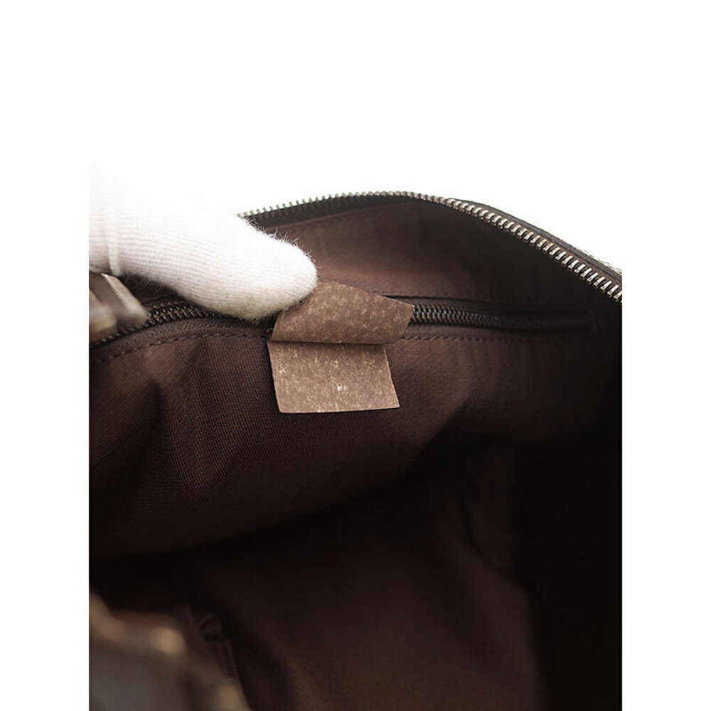Gucci half GG Bag hobo bag Canvas Brown Messenger moon - Picture 4 of 9
